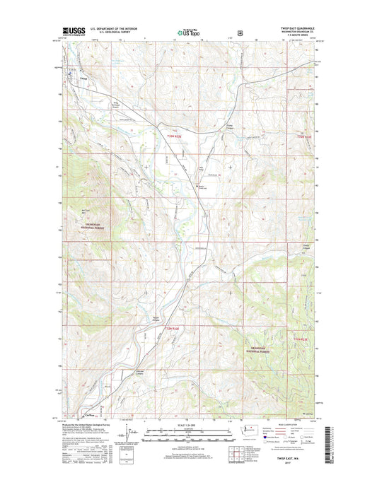 Twisp East Washington US Topo Map Image