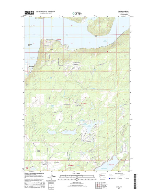 Union Washington US Topo Map Image