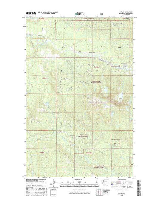 Verlot Washington US Topo Map Image