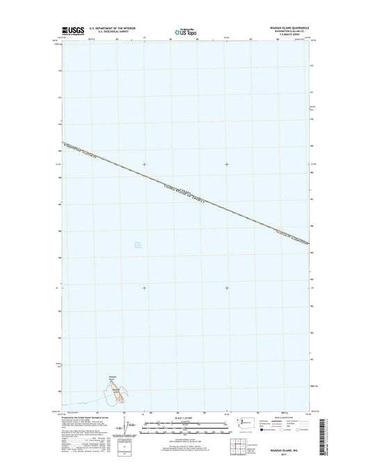 Waadah Island Washington US Topo Map Image