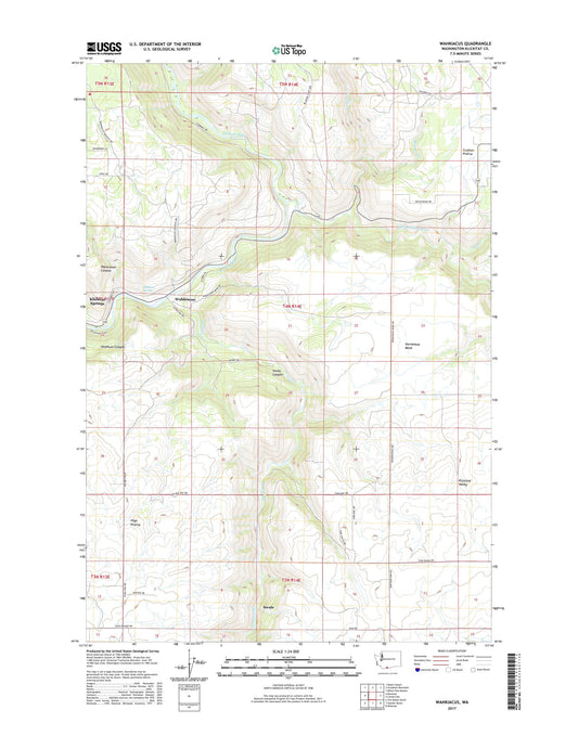 Wahkiacus Washington US Topo Map Image