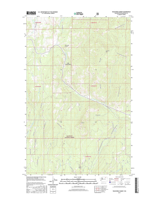 Wauconda Summit Washington US Topo Map Image