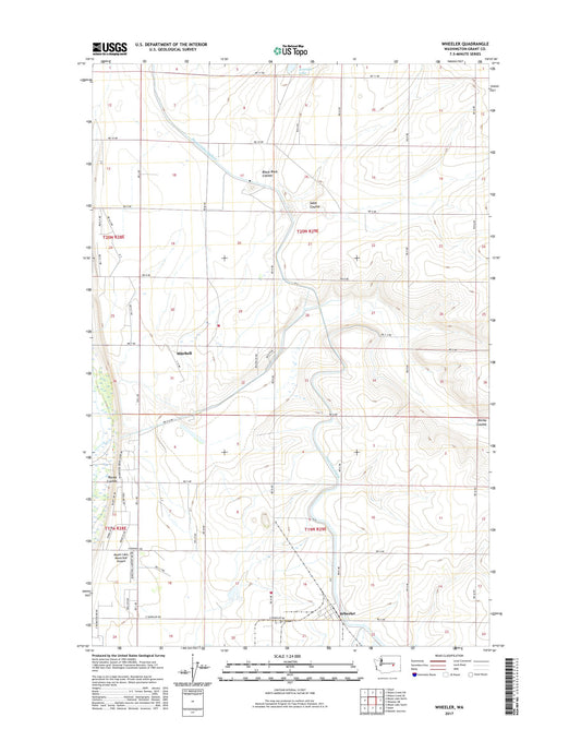 Wheeler Washington US Topo Map Image