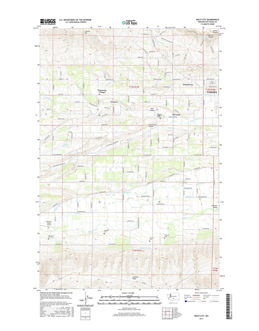 Wiley City Washington US Topo Map Image