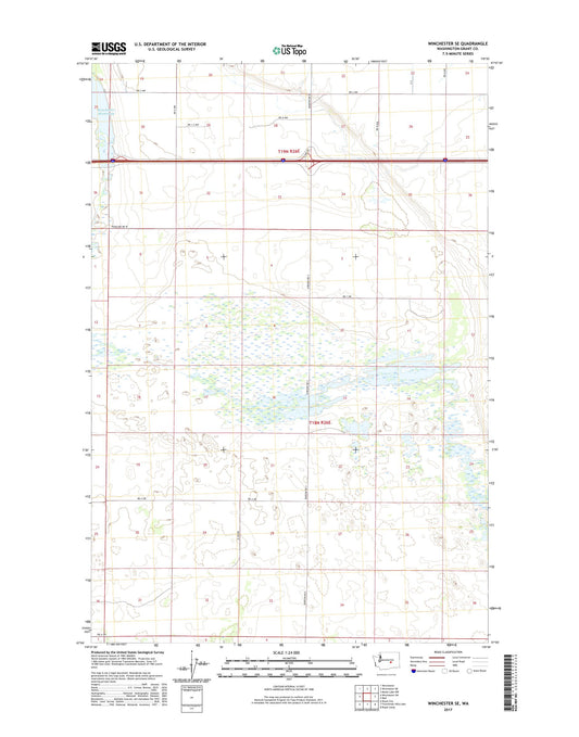 Winchester SE Washington US Topo Map Image