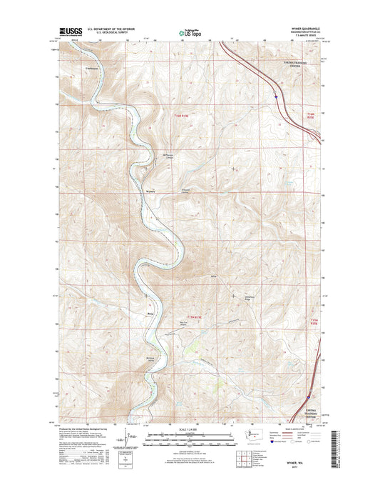 Wymer Washington US Topo Map Image