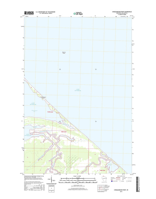 Chequamegon Point Wisconsin US Topo Map Image