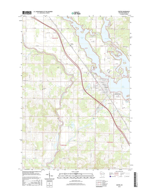 Chetek Wisconsin US Topo Map Image