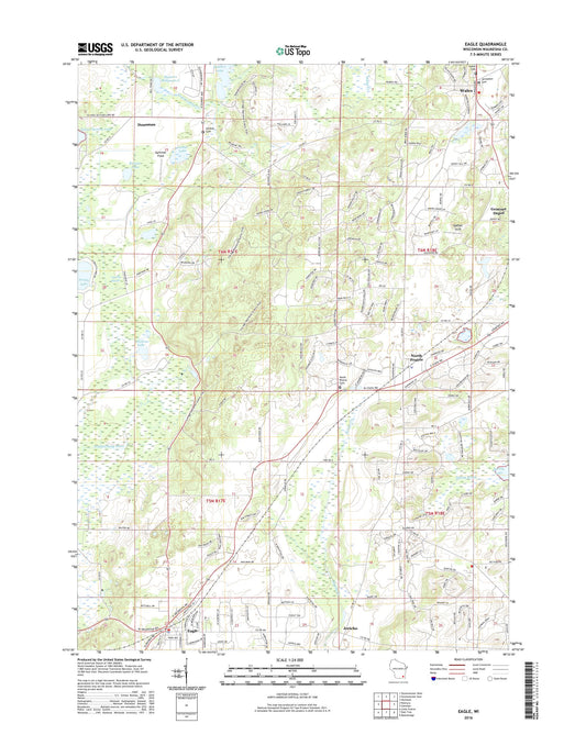 Eagle Wisconsin US Topo Map Image