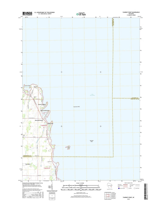 Fahrney Point Wisconsin US Topo Map Image