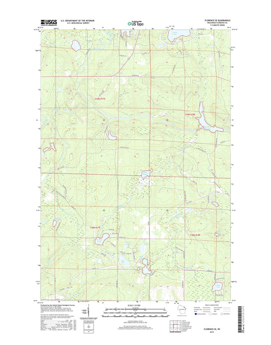 Florence SE Wisconsin US Topo Map Image