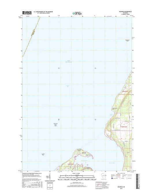 Idlewild Wisconsin US Topo Map Image