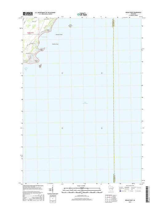 Indian Point Wisconsin US Topo Map Image