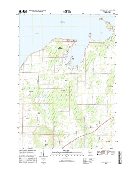 Little Sturgeon Wisconsin US Topo Map Image