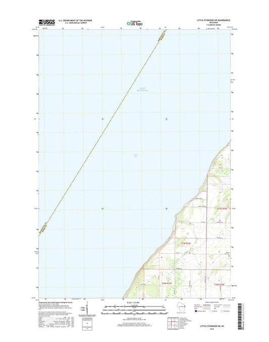 Little Sturgeon SW Wisconsin US Topo Map Image