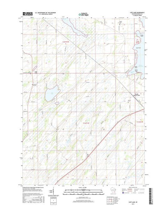 Lost Lake Wisconsin US Topo Map Image