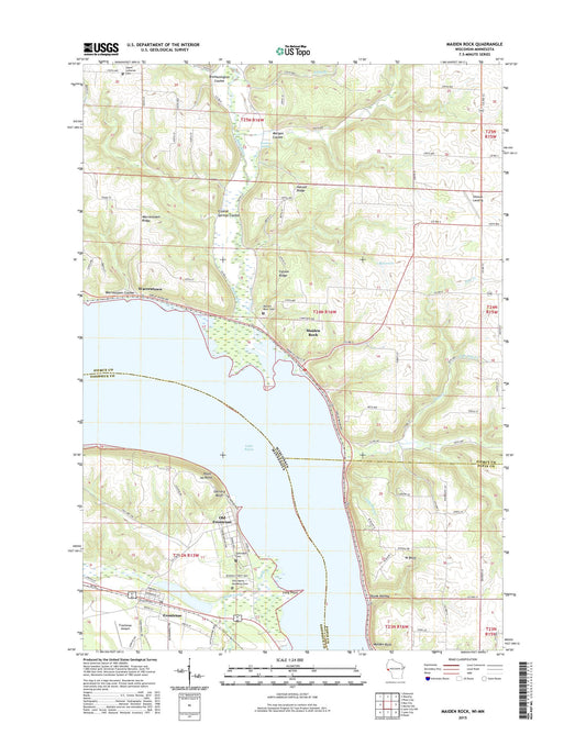 Maiden Rock Wisconsin US Topo Map Image