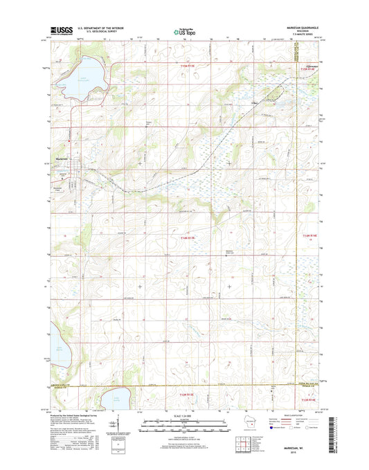 Markesan Wisconsin US Topo Map Image