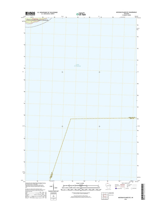 Michigan Island OE S Wisconsin US Topo Map Image
