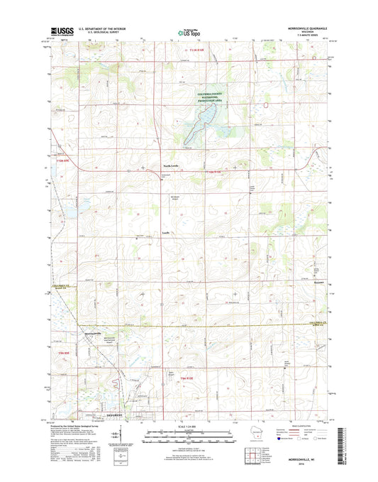 Morrisonville Wisconsin US Topo Map Image