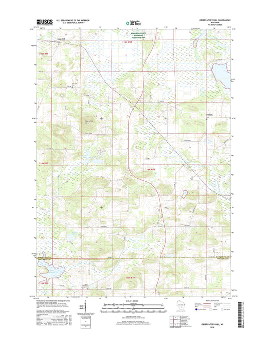 Observatory Hill Wisconsin US Topo Map Image