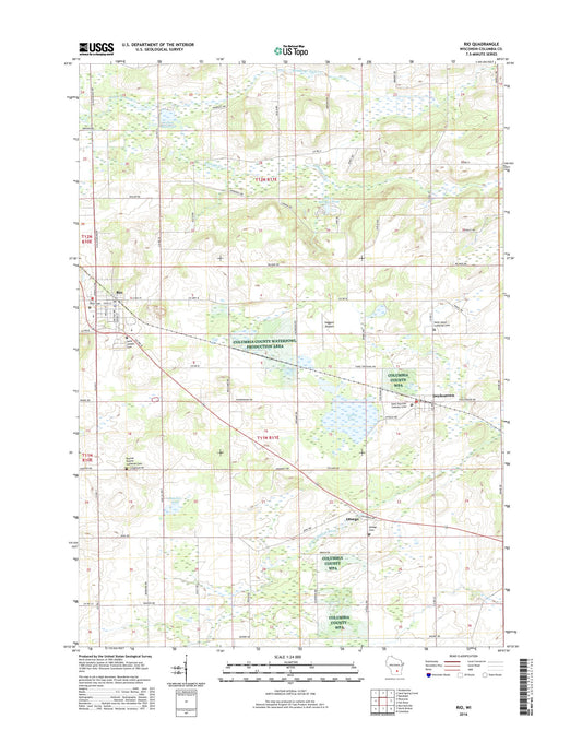 Rio Wisconsin US Topo Map Image