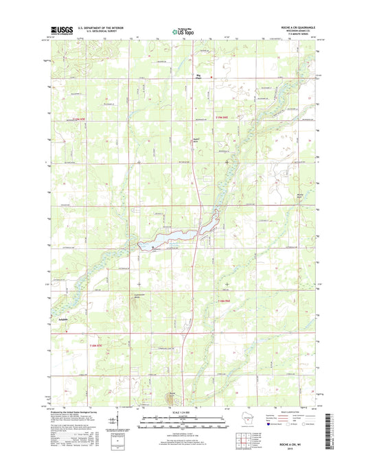 Roche A Cri Wisconsin US Topo Map Image