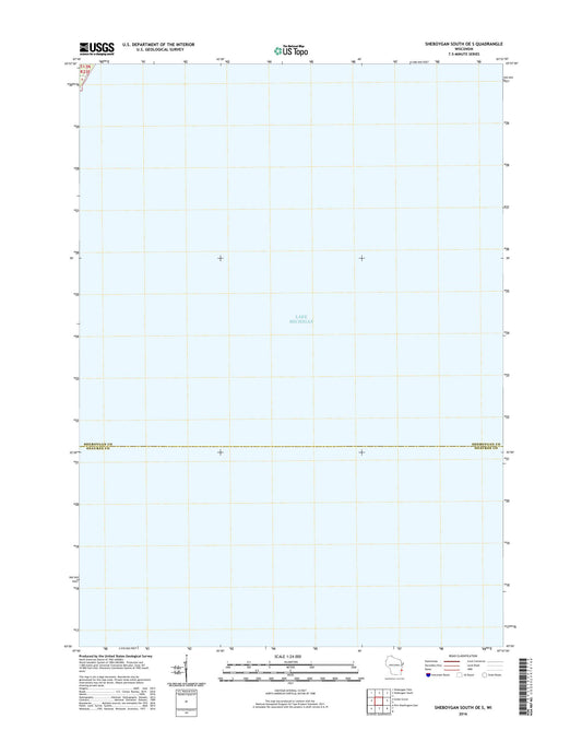Sheboygan South OE S Wisconsin US Topo Map Image