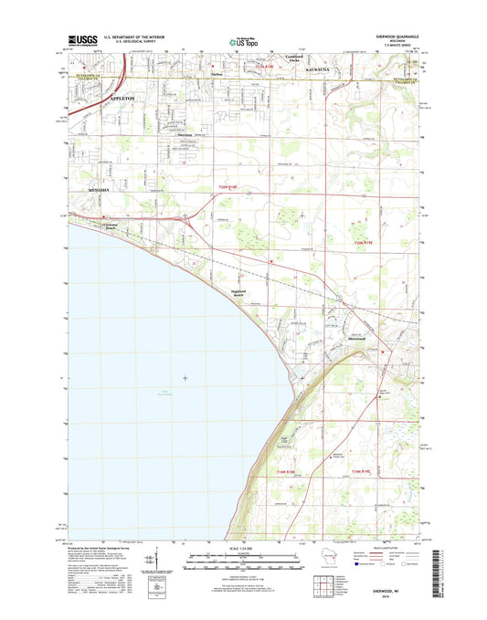 Sherwood Wisconsin US Topo Map Image