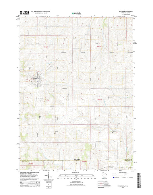Shullsburg Wisconsin US Topo Map Image