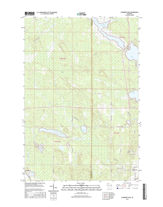 Stanberry East Wisconsin US Topo Map Image