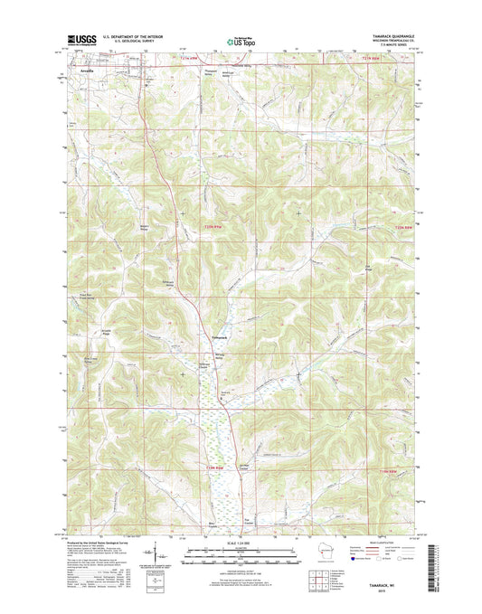 Tamarack Wisconsin US Topo Map Image