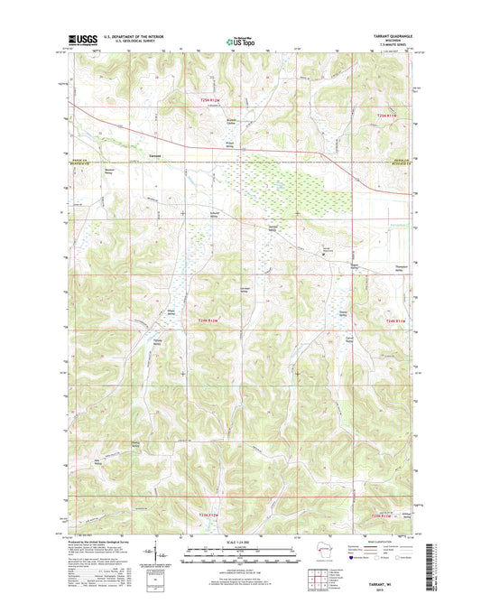Tarrant Wisconsin US Topo Map Image