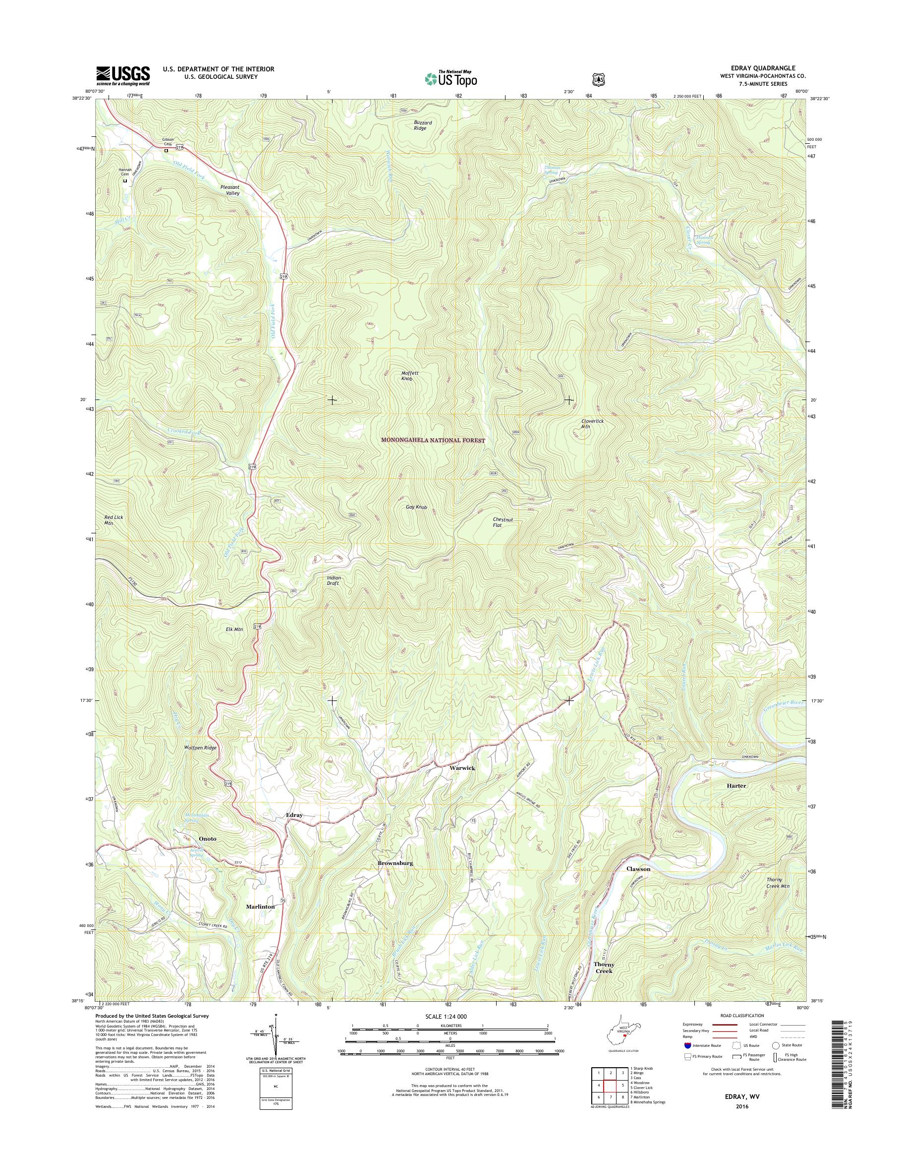 Edray Wv Edray West Virginia US Topo Map – MyTopo Map Store