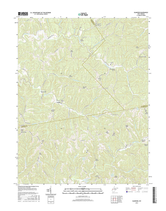 Elmwood West Virginia US Topo Map Image