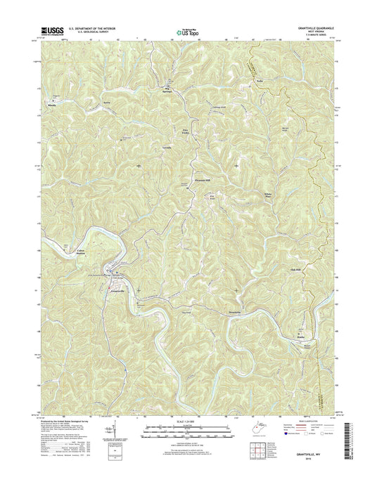 Grantsville West Virginia US Topo Map Image