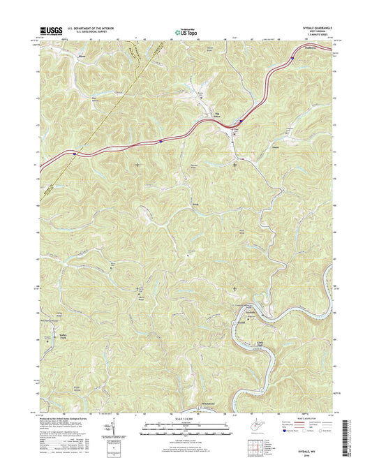 Ivydale West Virginia US Topo Map Image