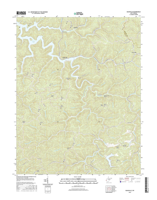 Kiahsville West Virginia US Topo Map Image