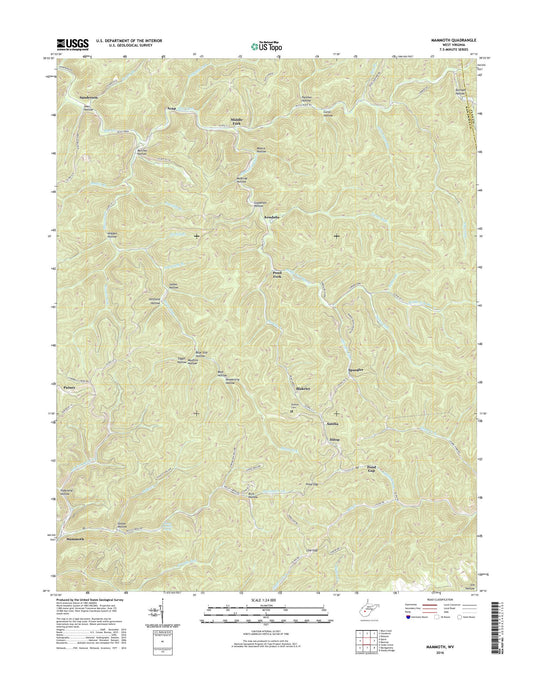 Mammoth West Virginia US Topo Map Image