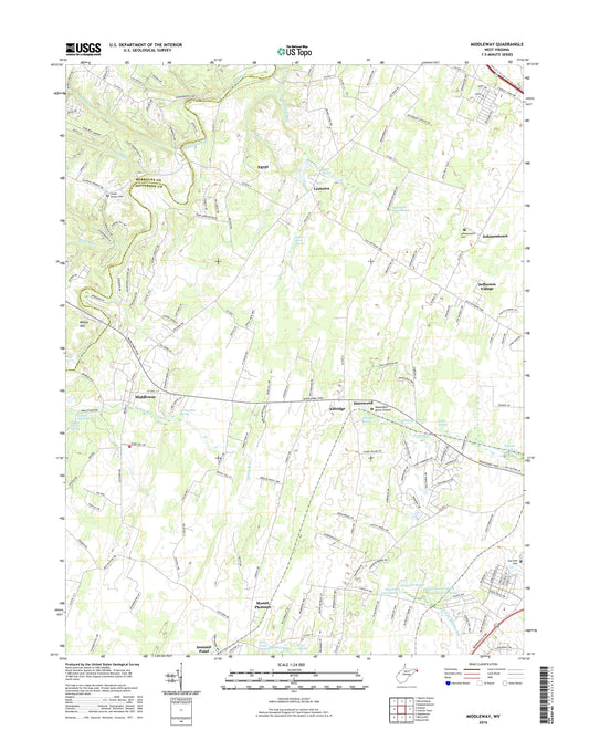 Middleway West Virginia US Topo Map Image