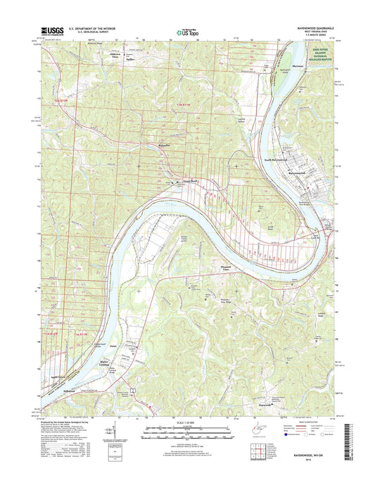 Ravenswood West Virginia US Topo Map Image