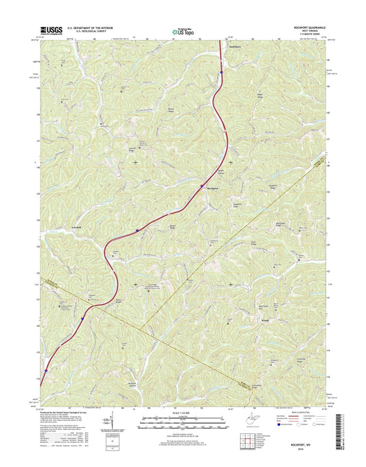 Rockport West Virginia US Topo Map Image