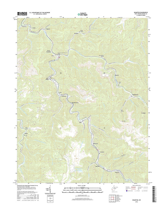 Wharton West Virginia US Topo Map Image