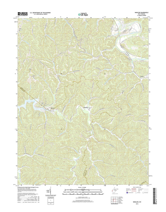 Winslow West Virginia US Topo Map Image