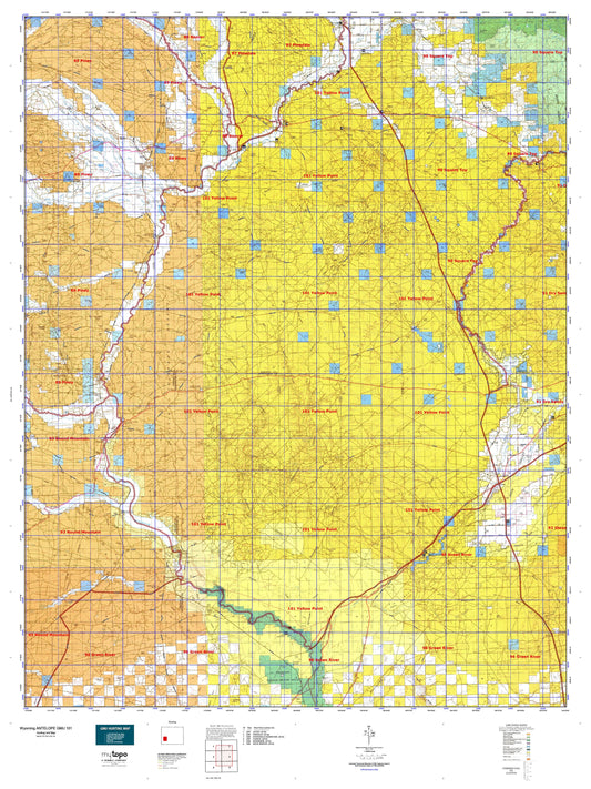Wyoming Antelope GMU 101 Map Image