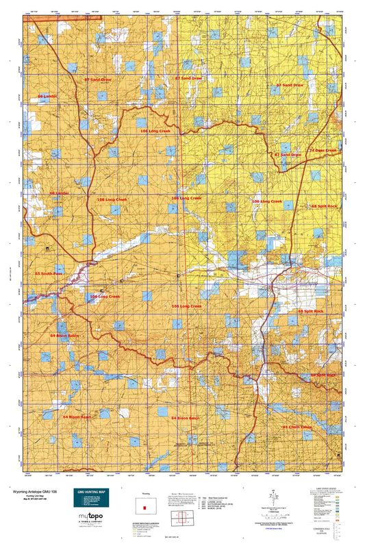 Wyoming Antelope GMU 106 Map Image