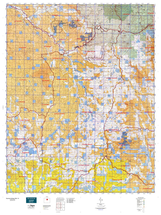 Wyoming Antelope GMU 115 Map Image