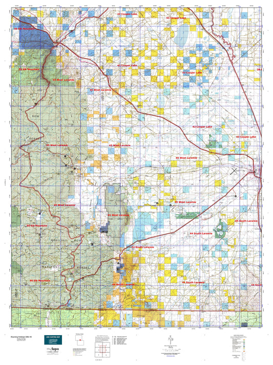 Wyoming Antelope GMU 45 Map Image
