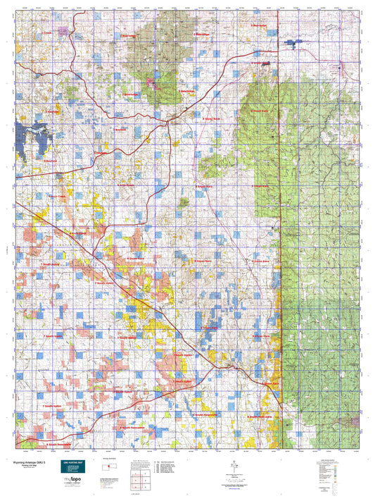 Wyoming Antelope GMU 5 Map Image