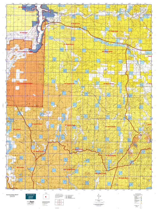 Wyoming Antelope GMU 67 Map Image